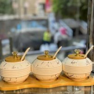 طقم برطمان بورسلين رخامى